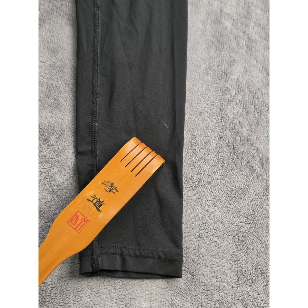 Nike Leggings Men's Sz M Black Dri Fit Capri Swoosh Compression Pull On Gym Z2 - Picture 9 of 10